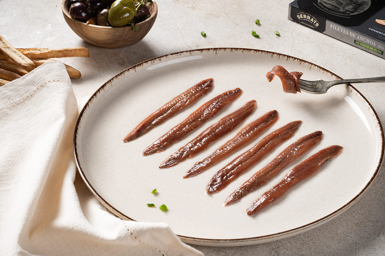 Fotografía de producto y alimentos para Conservas Serrats